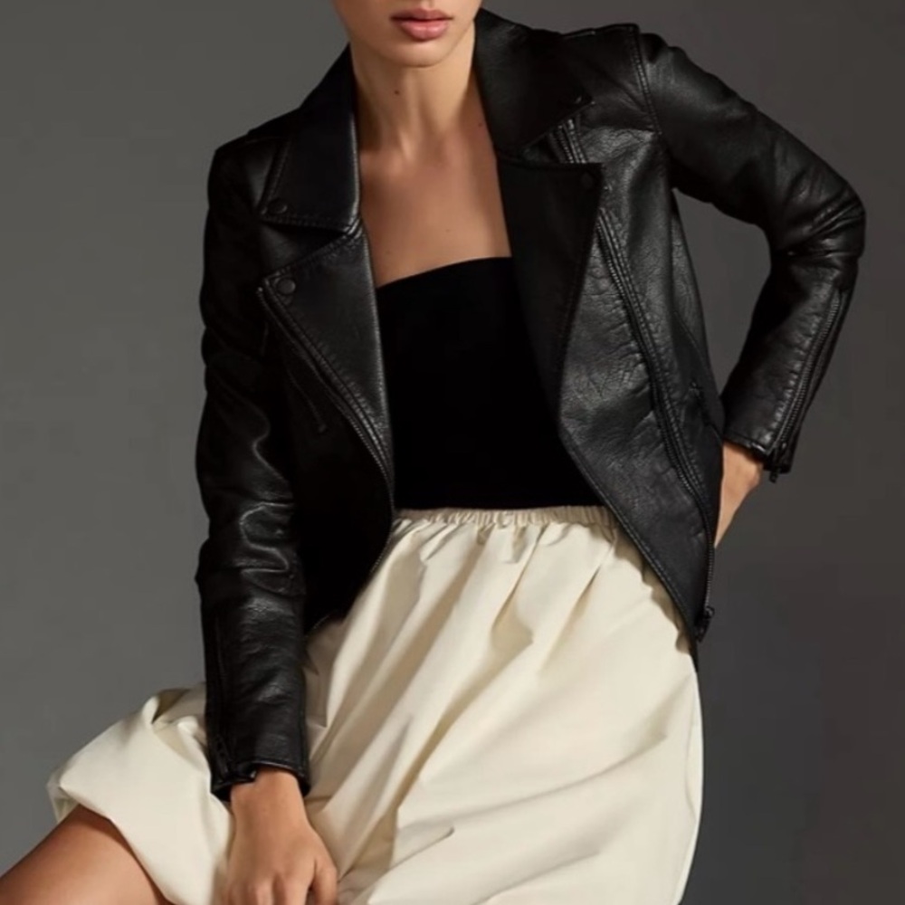 NWT!! Never Worn - Blanknyc black onyx faux leather jacket